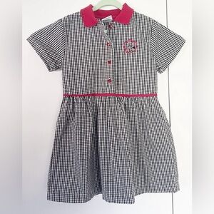 Vintage osh kosh checkered lady bug dress